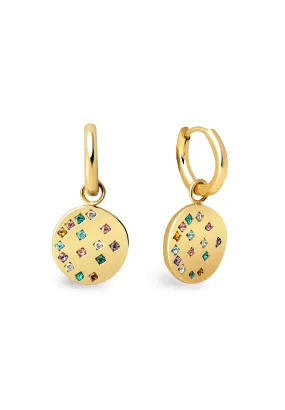 BLING HOOP GOLD PLATED - Orecchini