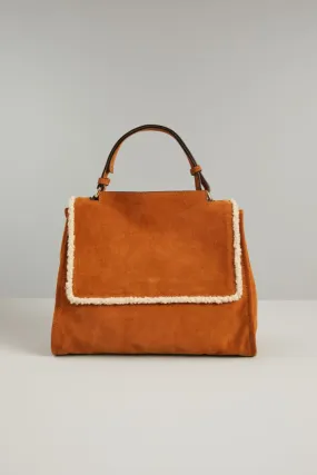 Borsa a mano in suede
