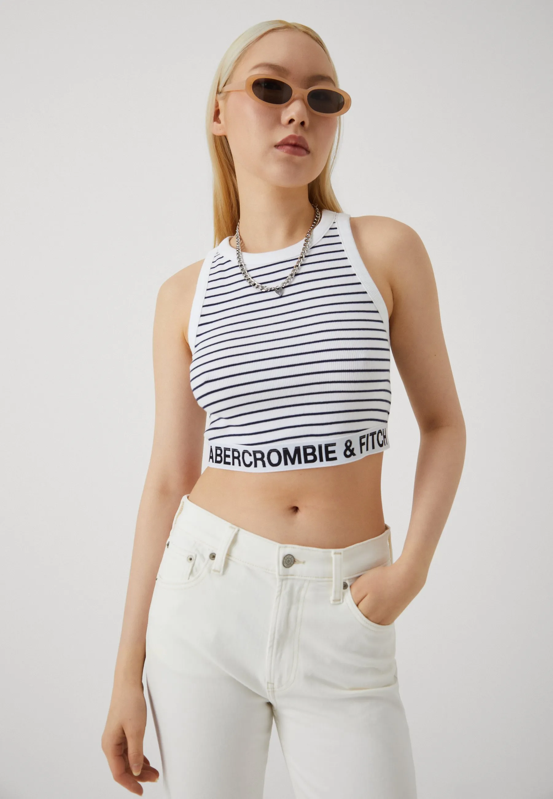 HIGH NECK LOGO TANK  - Top