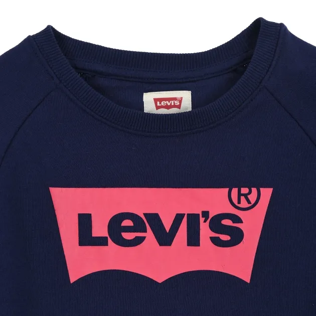 Levi's Kids Felpa girocollo da bambino/a con logo Batwing 3E6660 4E6660-B9G blu