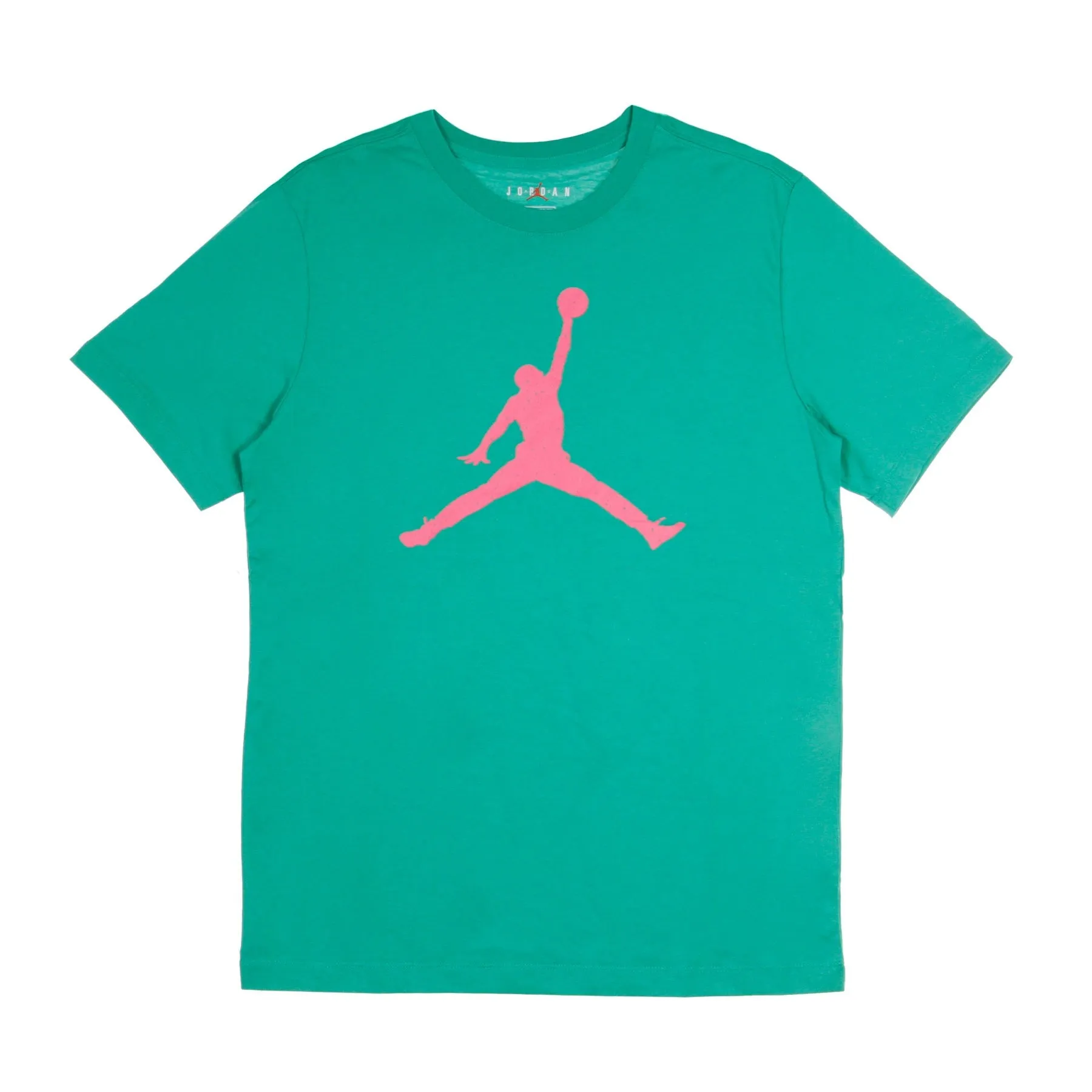 Maglietta Uomo Jumpman Fill Crew Neptune Green/watermelon