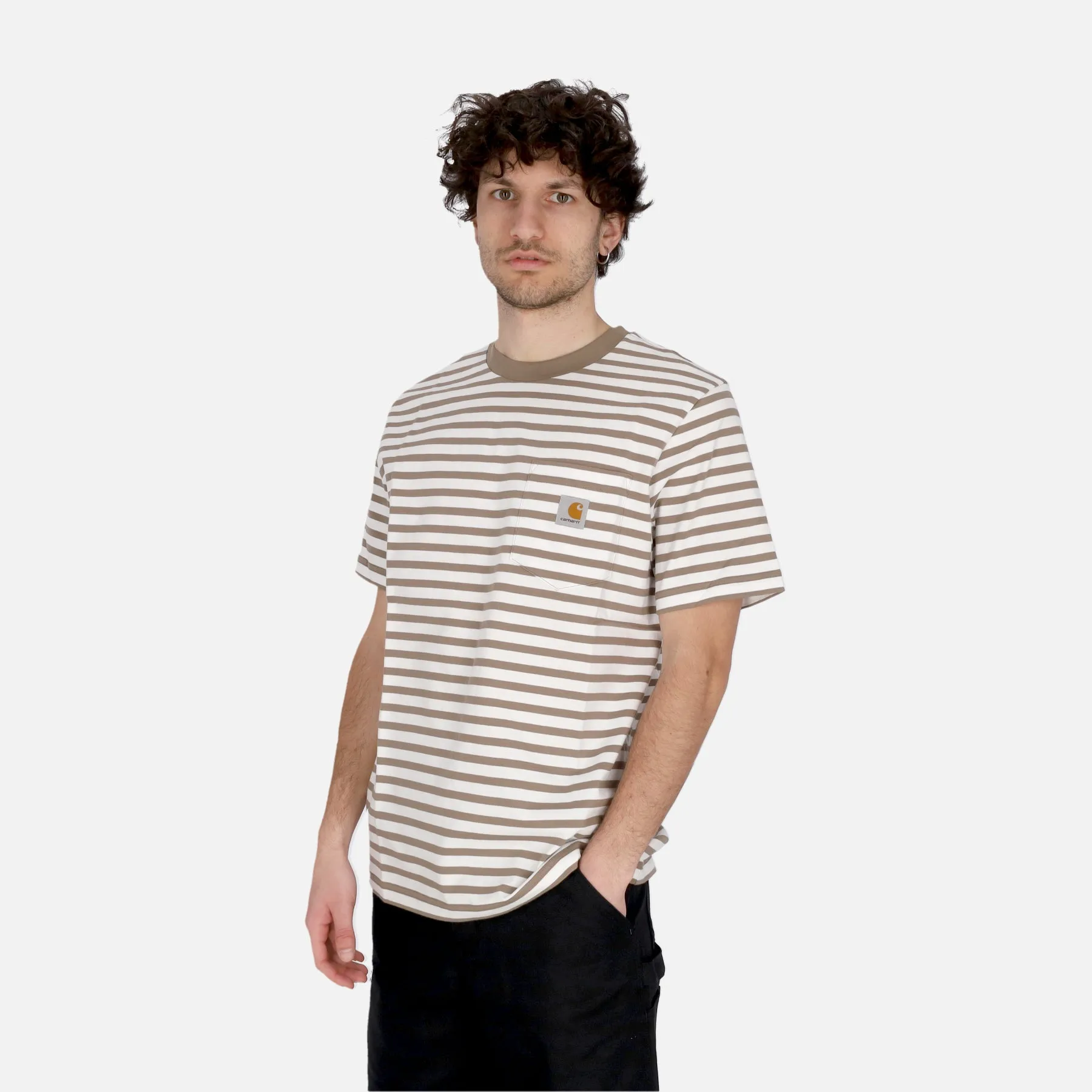 Maglietta Uomo Seidler Pocket Tee Seidler Stripe/branch/white