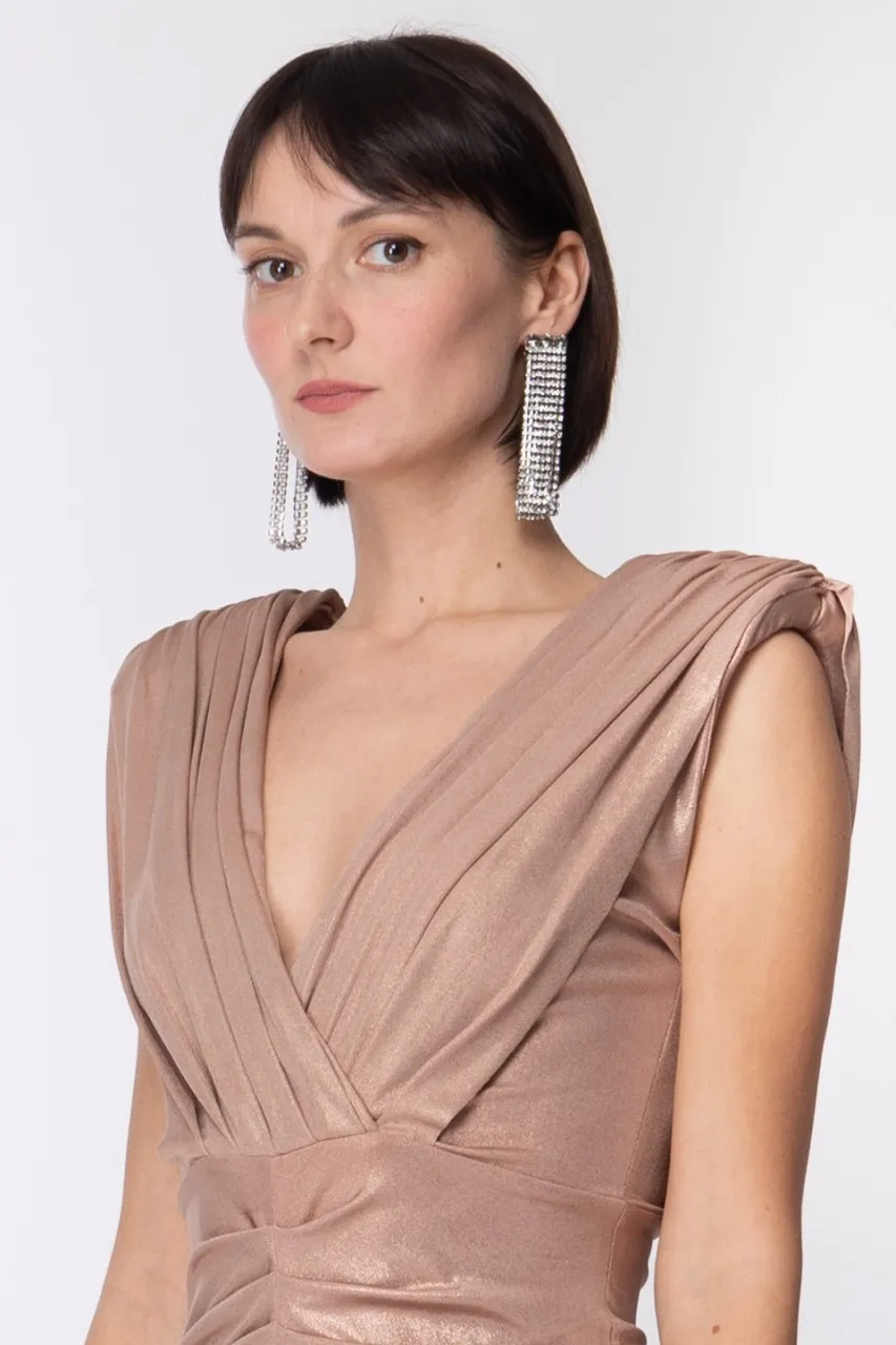 Orecchini con frange di strass Crystal