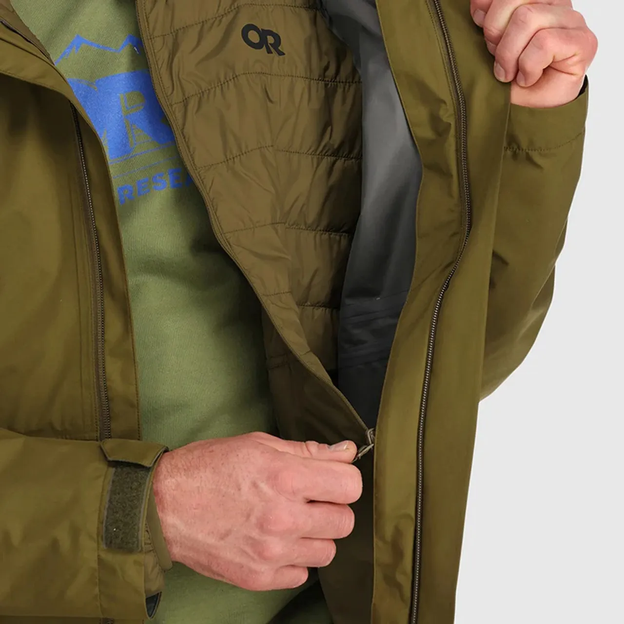 Parka 3 in 1 Foray da uomo Outdoor Research AscentShell Dry 3L