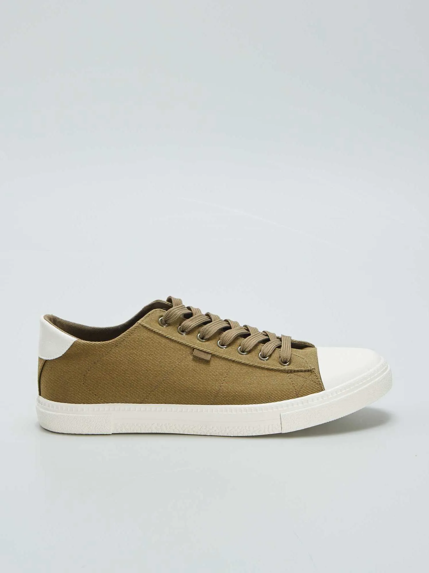 Sneakers basse in tela - KAKI