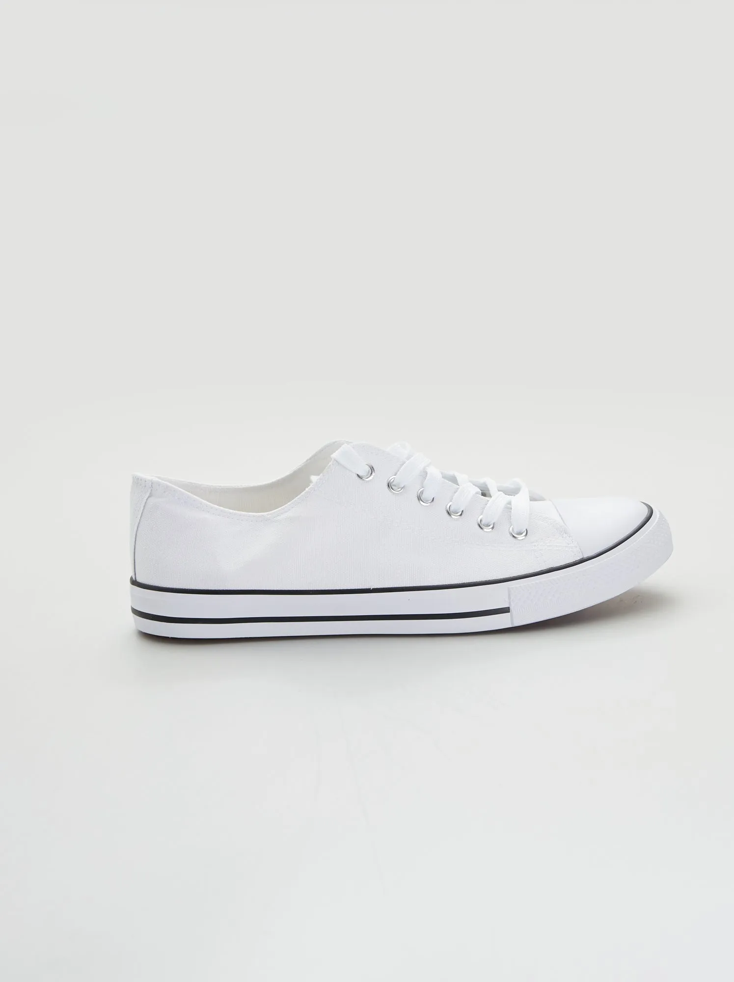Tennis in tela basic - bianco