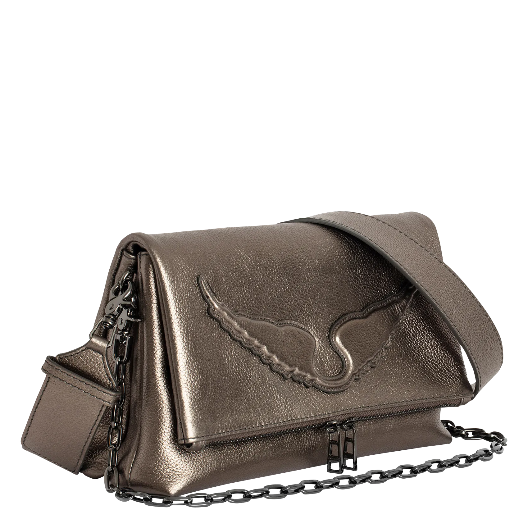  ZADIG&VOLTAIRE   ROCKY WINGS - Borsa a bandoliera in pelle | Nero